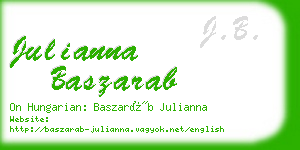 julianna baszarab business card